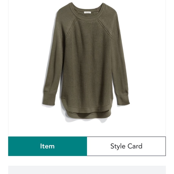 Olive Green Knit Sweater - Picture 7 of 8